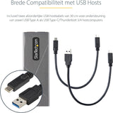 StarTech.com USB-C 10Gbps to M.2 NVMe or SATA SSD Enclosure - Tool-Fre