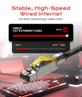 LINKUP - [GHMT & DSX8000 Certified] Câble de brassage Cat8 Ethernet S/FTP 22