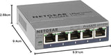 NETGEAR 5-Port Gigabit Ethernet Plus Switch (GS105Ev2) - Managed, Desk