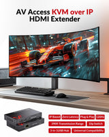 KVM EXTENDER WITH VGA AND USB CONNECTIONS UP TO 330 FT