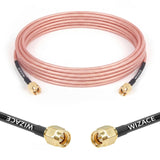 10ft SMA Male to SMA Male Coaxial Cable, WIZACE RG316 Flexible SMA Ext