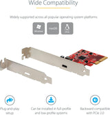 StarTech.com 1-Port USB 3.2 Gen 2x2 PCIe Card, USB-C 20Gbps PCI Expres