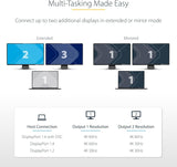 StarTech.com USB-C to Dual HDMI Adapter, USB Type-C Multi-Monitor MST
