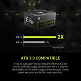 MSI MAG A850GL PCIE5, Fully Modular Compact Gaming 850W Power Supply,