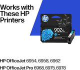 HP 902XL, Ink Cartridge, Cyan, Works with HP OfficeJet 6900 Series