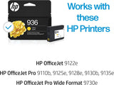 HP 936 Yellow Original Ink Cartridge Large Yellow