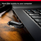 SanDisk 256GB Ultra Dual Drive Go USB Type-C Flash Drive, Black - SDDD