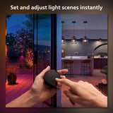 Philips Hue Wall Tap Dial Light Switch, Portable, Black - 1 Pack - Req