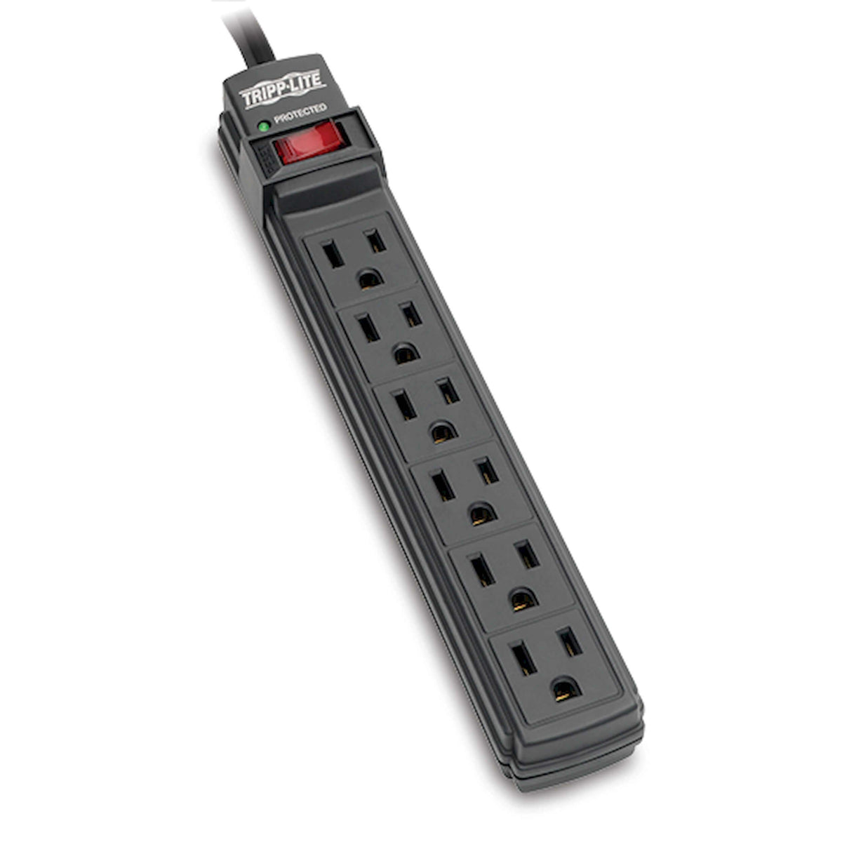 TRIPP LITE TLP6B Surge Protector Strip 6 Outlet 6ft Cord 360 Joules Bl