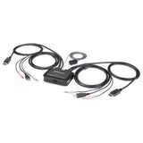 StarTech.com 2 Port DisplayPort KVM Switch - 4K 60Hz - Compact Dual Po
