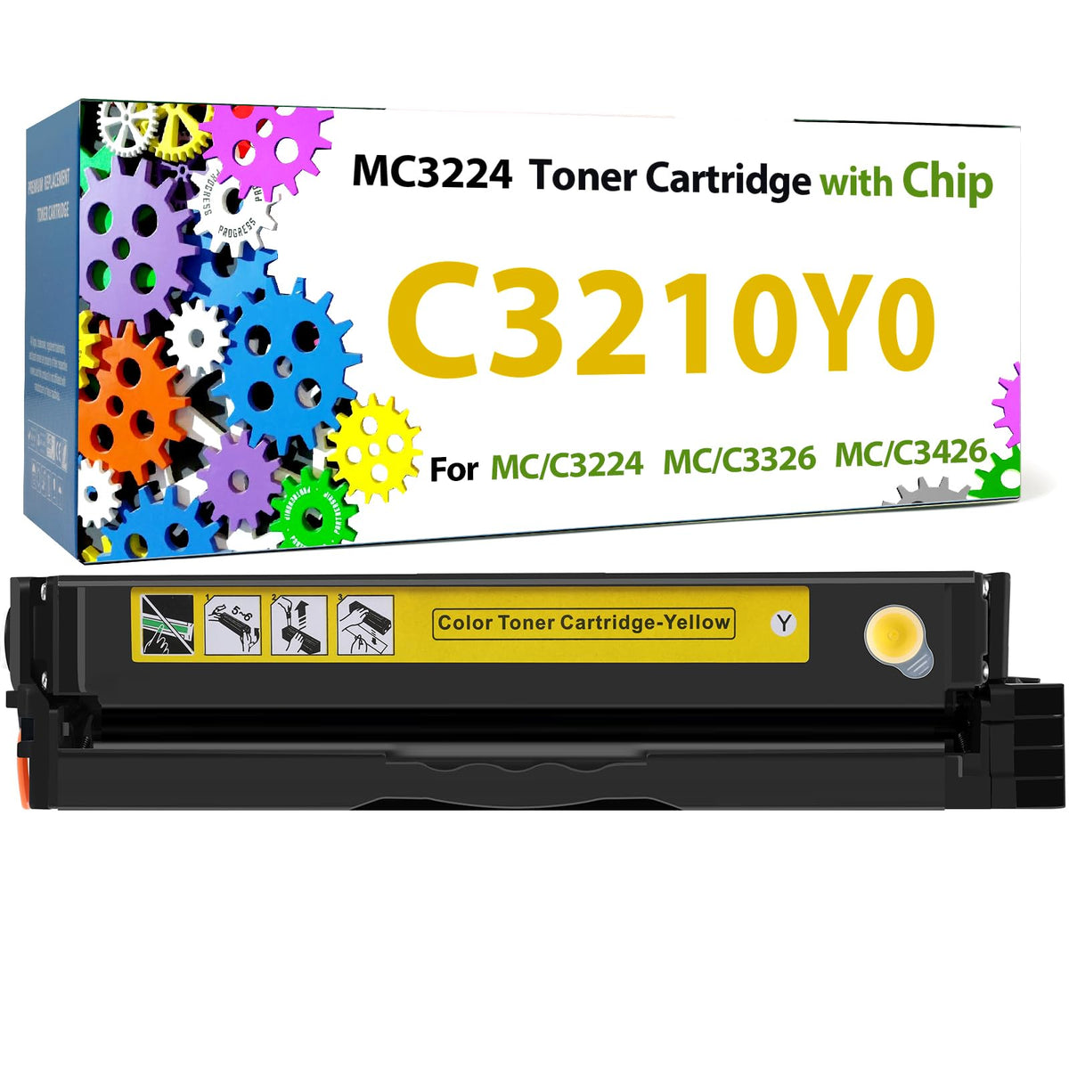 C3210Y0 for Lexmark MC3224 MC3326 MC3426 Toner Cartridges,2500 Pages H