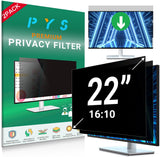 [2-Pack] 22 Inch Privacy Screen for 16:10 Computer Monitor - [Anti-Gla