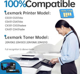 CS331 Toner Cartridge for Lexmark 20N10K0 20N10C0 20N10M0 20N10Y0 Rema