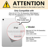 Écran de confidentialité magnétique 4 voies pour iPad Mini 7 A17 Pro/Mini 6 6e génération 8