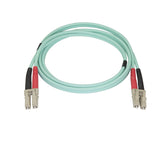 StarTech 10M Fiber MMF LC/LC 50/125 OM4 Patch Cord Aqua