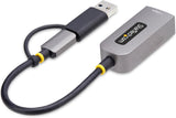 Adaptateur USB-C vers Ethernet avec Dongle USB-A de StarTech.com, 10/100/1000 Mbps