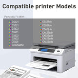 Compatible 78C10 Toner Cartridge for Lexmark 78C10K0 78C10C0 78C10M0 7