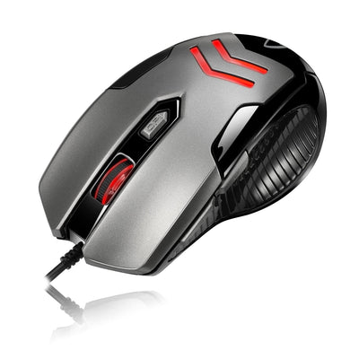 Adesso iMouse X1, The Multi-Color 6-Button Gaming Mouse (Red)