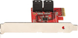 StarTech 4-Port SATA III 6Gbps PCIe Card, Non-RAID (4P6G-PCIE-SATA-CAR