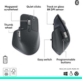 Logitech MX Master 3S Bluetooth Edition Wireless Mouse, No USB Receive