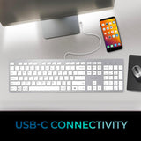 Adesso EasyTouch 730 USB-C Keyboard (Canadian French) with Copilot Hot