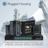 Commutateur TRENDnet PoE+ Gigabit industriel durci 5 ports sur rail DIN, 120W