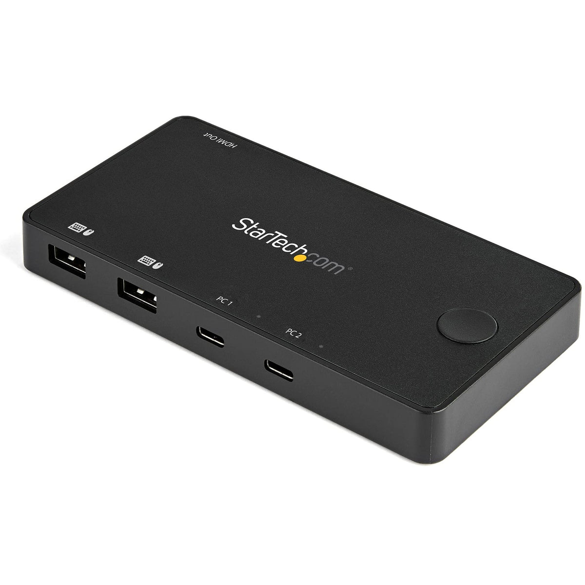 StarTech.com 2 Port USB C KVM Switch - 4K 60Hz HDMI - Compact Dual Por