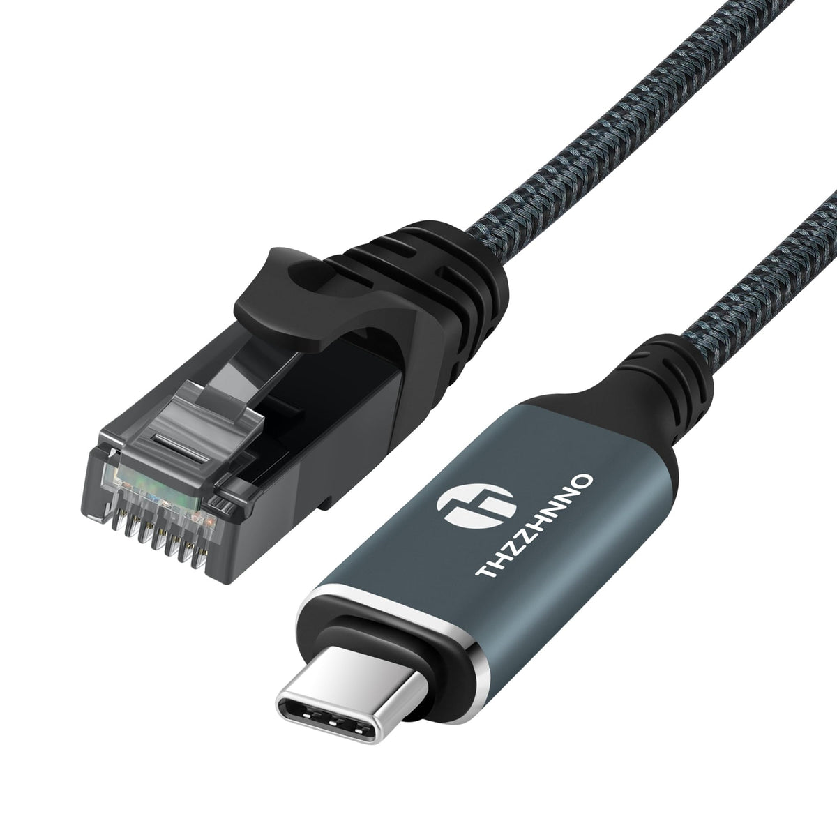 USB C to Ethernet Cable 15FT/5M, Type C to RJ45 Gigabit LAN Network Ad
