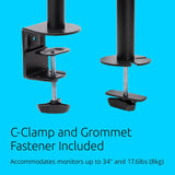 Kensington SmartFit Ergo Dual Extended Monitor Stand