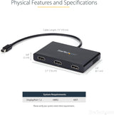 Startech.Com MSTMDP123HD Mini DisplayPort to HDMI Multi Monitor Splitt