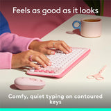 Logitech POP ICON Keys Wireless Bluetooth Keyboard, Comfortable Typing