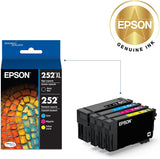 Epson T252XL-BCS Pack combiné, noir haute capacité et C/M/J capacité standard