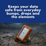 LaCie (LAC9000633) Rugged Mini 4TB External Hard Drive Portable HDD –