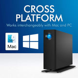 LaCie d2 Professional 4TB External Hard Drive Desktop HDD – USB-C USB