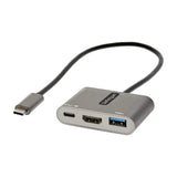 StarTech.com USB C Multiport Adapter, USB-C to HDMI 4K Video, 100W PD