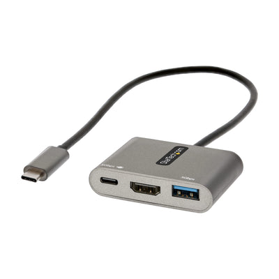 StarTech.com USB C Multiport Adapter, USB-C to HDMI 4K Video, 100W PD