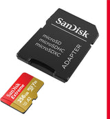 SanDisk 256GB Extreme microSDXC UHS-I carte mémoire avec adaptateur - C10