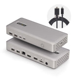 StarTech Dual-Monitor USB-C Docking Station, HDMI, 4K 60HZ, 100W Laptop Charging, 1GBE, Driverless, Multi-Monitor Dock for Windows