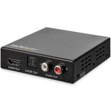 StarTech.com HDMI Audio Extractor - 4K 60Hz - HDMI Audio De-embedder -