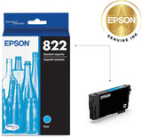 EPSON 822 DURABrite Ultra Ink Standard Capacity Cyan Cartridge (T82222