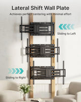 Pegzone Full Motion TV Wall Mount for 43-100 Inch TVs up to 176lbs, 25