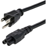 StarTech.com 10ft (3m) Laptop Power Cord, NEMA5-15P To C5 Mickey Mouse