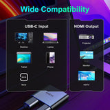 Adaptateur USB-C vers double HDMI StarTech, USB-C ou A vers 2x HDMI, 4K 60HZ, 100W PD PASS-Through, câble 1FT/30CM, convertisseur USB vers HDMI multi-écrans pour LAP