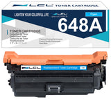 Cartouche de toner remise à neuf LCL pour HP 648A CE261A (1 paquet, cyan) po