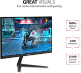 ViewSonic VX2418C 24 Inch 1080p 1ms 180Hz Curved Gaming Monitor with F