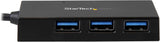 StarTech.com USB C Hub - 4 Port USB-C to USB-A (3x) and USB-C (1x) - w