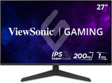 Moniteur de jeu ViewSonic VX2729 27 pouces 1080p IPS avec 200 Hz, 1 ms, Fre