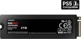 SAMSUNG 990 PRO w/Heatsink SSD 2TB PCIe Gen4 NVMe M.2 Internal Solid S