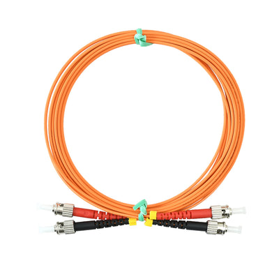 2M ST to ST Fiber Optic Patch Cable Multimode OM1 Duplex 62.5/125µm Op