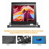 1U Rack Mount KVM Console,Arvitek 17